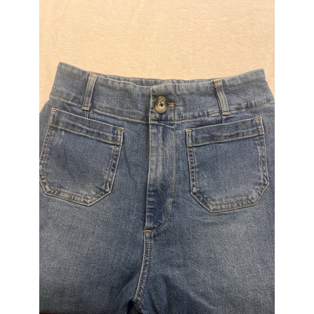 Anthropologie Pilcro The Sipper High-Rise Wide-Leg Cropped Jeans, 28 Collete - Picture 3 of 8